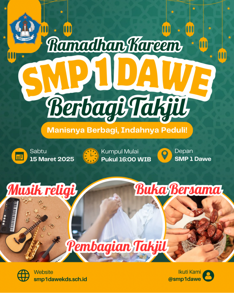 Hijau dan Kuning Modern Ramadan Berbagi Takjil Instagram Post